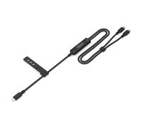 Kabel zasilający DIGITUS 2 w 1 USB-C - 2x USB-C, USB 2.0 140W PD 3.1, nylonowy,