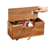 Kabelbox - Holz Kabel Management Abdeckung Organisateur De Câbles En Bois | Rangement De Bureau, Pour L'organisation De L'installation De Bureau À Domicile, Systèmes De Divertissement De Salon, Concep