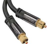 KabelDirekt - 15m câble Audio numérique Optique/câble TOSLINK Fibre Optique pour Home cinéma, PS4, XBO