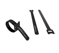 KabelDirekt - 16x serre-câbles - 20 cm × 1,4 cm - avec boucle, réutilisable (16 pièces, refermable, connecte les câbles et bien plus encore, noir)