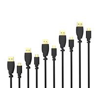 KabelDirekt - 5x 1m Câble Micro USB (USB 2.0, câble de charge et synchro, noir)