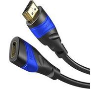 KabelDirekt 6m Câble de rallonge HDMI compatible avec (HDMI 2.0a/b, 2.0, 1.4a, 4K Ultra HD, 3D, Full HD, 1080p, HDR, ARC, Highspeed avec Ethernet, PS4, XBOX, HDTV) TOP Series G