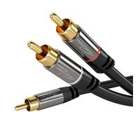 KabelDirekt 797698090535 câble audio 10 m RCA 2 x RCA Noir
