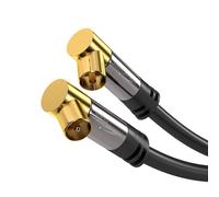 KabelDirekt 799422538214 câble coaxial 1 m IEC Noir