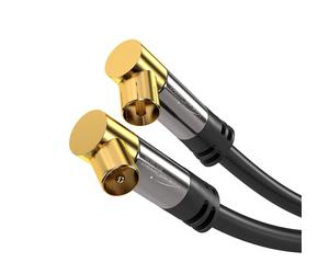 KabelDirekt 799422538214 câble coaxial 1 m IEC Noir