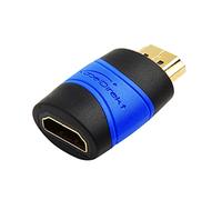 KabelDirekt - Adaptateur HDMI Compatible avec (HDMI 1.4/2.0/2.0a, Femelle > fiche, Haut débit avec Ethernet)