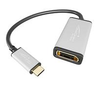 KabelDirekt - Adaptateur USB C sur DisplayPort DP - 0,15m - (jusqu'à 4K/60Hz, USB C 3.1 und Thunderbolt 3, pour MacBook Pro 2016/2017, MacBook 12" et Autres appareils) -