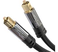 KabelDirekt - 5x 3m câble audio numérique optique/câble TOSLINK fibre optique pour home cinéma, PS4, XBO