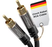 KabelDirekt - Câble Cinch 1m (1 x Fiche RCA Mâle Vers 1 x Fiche Mâle)