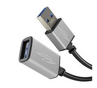 KabelDirekt - Câble de rallonge USB-A 3.0 - 2m - (connecteur sur port, convient pour tous les ports USB-A, noir/space grey)