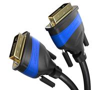 KabelDirekt - Câble DVI Dual Link avec noyau en ferrite pour une transmission de signal sans interférences - 3m (Câble numérique DVI-D/24+1, jusqu'à 2560 x 1600 à 60 Hz ou Full HD/1080p)