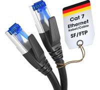 KabelDirekt - Câble Ethernet Cat 7 - 2m - Câble Réseau, LAN/RJ45 de 10 Gigabits - Disponible en 0,25-30m (approprié pour les réseaux à haute vitesse, commutateur/routeur/modem, noir)