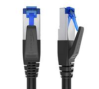 KabelDirekt - Câble Ethernet Cat 7 - 5x 5m - Câble Réseau, LAN/RJ45 de 10 Gigabits - Disponible en 0,25-30m (approprié pour les réseaux à haute vitesse, commutateur/routeur/modem, noir)