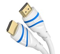 KabelDirekt - Câble HDMI 10K & 8K, HDMI 2.1b - Certifié, Développé en Allemagne - 1,5 m (Câble HDMI 2.1 Ultra High Speed, pour PC et consoles comme PS5 et Xbox, moniteur et TV - blanc)