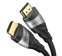 KabelDirekt - Câble HDMI 10K & 8K, HDMI 2.1b - Certifié, Développé en Allemagne - 3 m (Câble HDMI 2.1 Ultra High Speed, pour PC et consoles comme PS5 et Xbox, moniteur et TV - argenté/noir)
