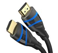 KabelDirekt - Câble HDMI 10K & 8K, HDMI 2.1b - Certifié, Développé en Allemagne - 3 m (Câble HDMI 2.1 Ultra High Speed, pour PC et consoles comme PS5 et Xbox, moniteur et TV - bleu/noir)