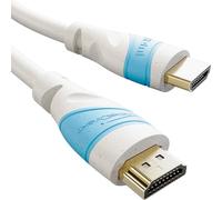 KabelDirekt Câble HDMI Eco - 0,25 m (gaine de câble partiellement fabriquée à partir de matériaux bio comme les granulés de paille - HDMI haute vitesse avec Ethernet pour 4K @ 60Hz, PC/Blu-ray/PS5