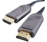KabelDirekt - Câble HDMI 2.1 8K - 15m - HDMI Optique Ultra High Speed, certifié avec 0% de Perte de Signal (8K@60Hz, câble Flexible à Fibre Optique, Licence Officielle, Transmission sans Perte)