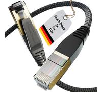 KabelDirekt - Câble Réseau Cat 8, Design Tressé Flexible, Résistant aux Chocs - 10x 0,3m (Câble LAN/Ethernet, Connecteur RJ45, Transfert Jusqu'à 40 Gbit/s, Pour le gaming/PS5/Xbox)