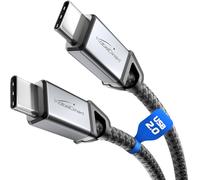 KabelDirekt - Câble USB-C pour Chargement Rapide, Connecteurs Métalliques + Tressage en Nylon, USB 2.0 - 2x 1m (Charge les Téléphones/Ordinateurs Portables avec 60W, Câble de Charge/Données, Noir)