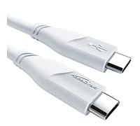 KabelDirekt - Câble USB-C, USB 2.0 - 3 m (USB-C vers USB-C, câble de données/recharge, jusqu’à 480 Mbit/s et courant de recharge de 100 W avec Power Delivery/PD 3, puce intégrée, blanc)