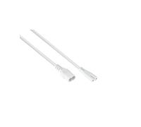 Kabelmeister Câble d'Alimentation 5m Blanc - Connecteurs Coupleur C8 (IEC 60320 C8) vers IEC C7 - H03VVH2-F 2x0.75mm² - 250V 2.5A