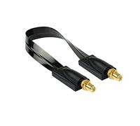 KM FD-S20FF - Passe-fenêtre HF coaxial, fiche SMA / fiche, noir, 0,2 m