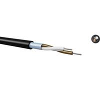 Kabeltronik 890205000 Fil de câblage H2Yv0(St)H 2 x 0.50 mm² noir Marchandise vendue au mètre
