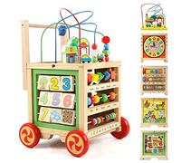 KABENFIS Grand Cube d'activités en Bois 6 en 1 pour bébés garçons et Filles