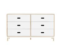 Kabino - Commode avec 6 tiroirs L x H x D: 146.5 x 83 x 41cm