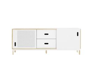 Kabino - Sideboard avec tiroirs L x H x D: 161.8 x 61 x 42cm