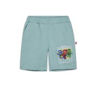 Kabooki LEGO NINJAGO Short pour garçons et filles, tissu doux, taille élastique réglable, poches avant, imprimé Ninjago, bleu-vert, 128