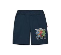 Kabooki LEGO NINJAGO Short pour garçons et filles, tissu doux, taille élastique réglable, poches avant, imprimé Ninjago, bleu foncé, 140