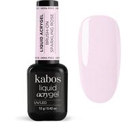 Kabos Acrygel autolissant en flacon pour construire, renforcer et allonger les ongles jusqu’à 5 mm, Sparkling Rose