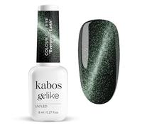 Kabos Cat Eye Vernis à Ongle Hybride Pailleté Magnétique UV/LED | Vert Gelike Evergreen Earth 8ml