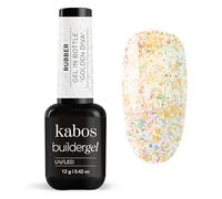 Kabos Gel de Construction pour Ongles Flacon de 12 g | Golden Diva | Gel d'Extension d'Ongles | Auto-Nivelant