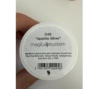 Kabos Magic Dip System Dipping Powder Poudre Acrylique Grise pour Ongles 046 Sparkle Silver 20 g | Poudre Acrylique Nails Nail Art Poudre pour Ongles