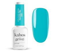 Kabos Vernis à Ongles UV Néon Orange | Vernis Hybride UV/LED Gelike 059 Honolulu Sky 8 ml | Nail Art