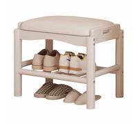 KaBuea Étagère à Chaussures pour entrée Principale, Banc à Chaussures en Bois Massif pour Placard, supporte jusqu'à 250 kg, Banc à Chaussures pour entrée, vestiaire, Couloir