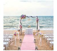 KaBuea Tapis de Passage Rose antidérapant for Mariage, décoration d'allée Durable for fête prénatale, Anniversaire, Princesse et événements à l'hôtel(3'3" x 32'10" (Rectangular))