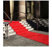 KaBuea Tapis Rouge de qualité supérieure, Tapis antidérapant et Durable for décoration de Mariage, de Remise de diplôme, de Banquet et de Bienvenue à l'hôtel(3'3" x 65'7" (Rectangular))