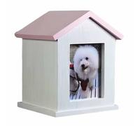 KaBuea Urnes commémoratives pour Animaux de Compagnie pour Cendres de Chien ou de Chat, Grandes Urnes funéraires en Bois avec Cadre Photo, boîte à Souvenirs commémorative
