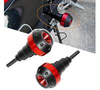 KABUTM Boule Anti-Chute Moto pour Ducati Hypermotard 796 950 821 939, Curseurs Cadre Protection Anti-Chute Moto, Garde Chute Protection, Protection de Carénage Accessoires,C Red