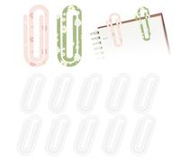 Kabwea 10 pièces Trombones en Acrylique, Trombones Grands, Trombones, Attaches pour Lettres, 76 * 30 * 3 mm