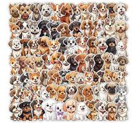 Kabwea 100 pièces Autocollants Chiots Mignons, Stickers esthétiques, Stickers mèmes, Stickers Chiens