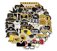 Kabwea 52 pièces autocollants pour la saison de remise des diplômes 2025, autocollants pour la cérémonie de remise des diplômes, stickers, autocollants, autocollants pour remise des diplômes