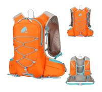 Kabxhueo 30L Sac à Dos de Randonnée Homme Femme Ultraléger Pliable Sac à Dos Voyage Imperméable Sac a Dos Trekking Grande Capacité pour Sport en extérieur, Camping, Escalade, Ski et Cyclisme,Orange