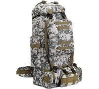 Kabxhueo Grand Sac à Dos de Camouflage 2 en 1, 100L Sac à Dos de Randonnée Militaire Tactique Molle Sacs a Dos Etanche Survie Armee Sacs a Dos d'urgence idéal pour Trekking, Camping Voyage, Alpinisme
