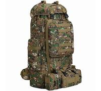 Kabxhueo Grand Sac à Dos de Camouflage 2 en 1, 100L Sac à Dos de Randonnée Militaire Tactique Molle Sacs a Dos Etanche Survie Armee Sacs a Dos d'urgence idéal pour Trekking, Camping Voyage, Alpinisme