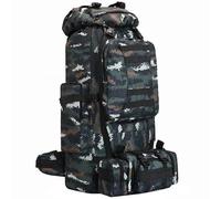 Kabxhueo Grand Sac à Dos de Camouflage 2 en 1, 100L Sac à Dos de Randonnée Militaire Tactique Molle Sacs a Dos Etanche Survie Armee Sacs a Dos d'urgence idéal pour Trekking, Camping Voyage, Alpinisme
